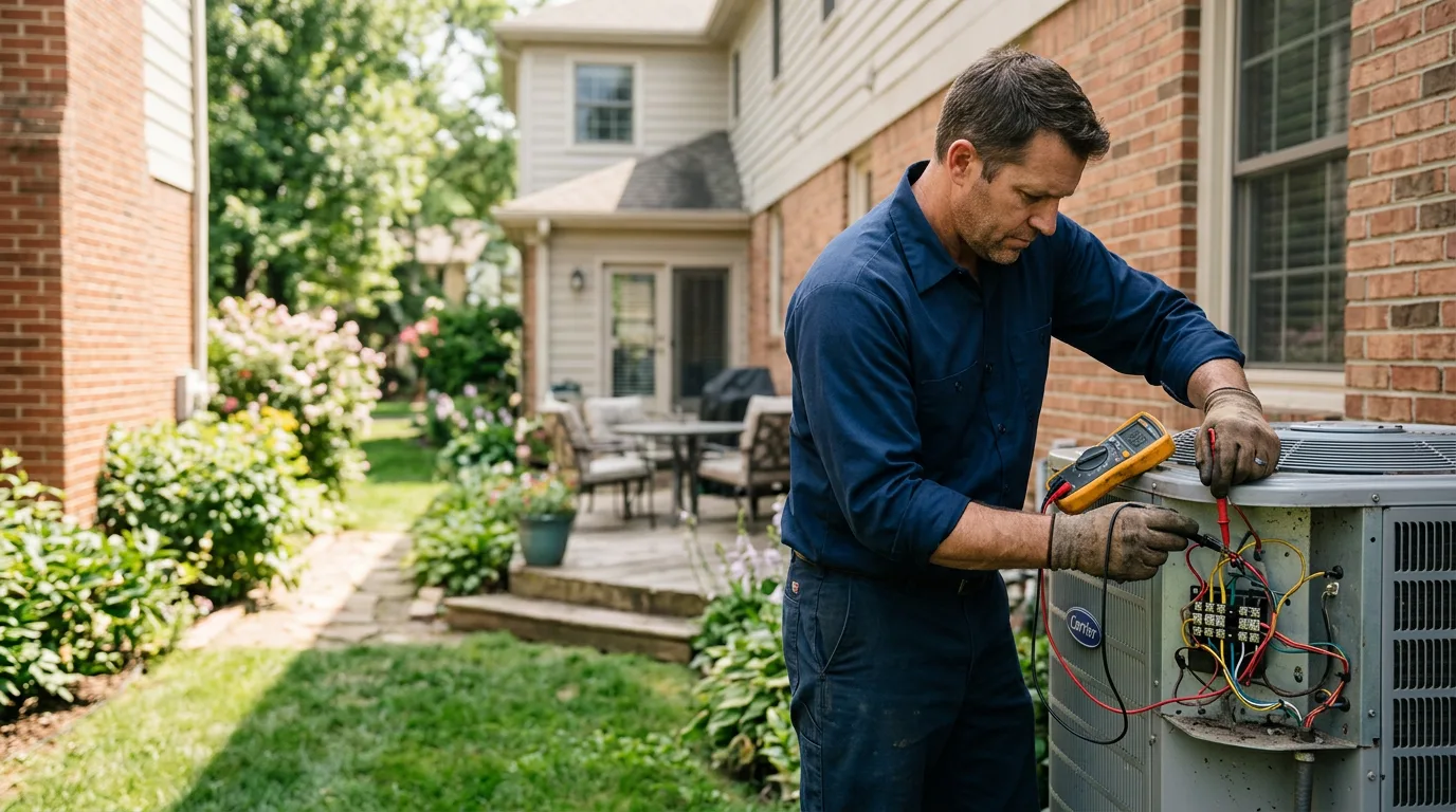 HVAC technician working near Newman, IL